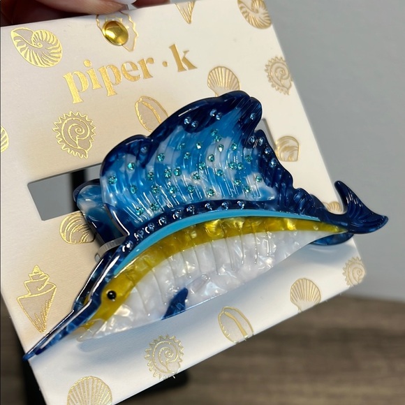 Piper K Sword Fish 🐠 Hair Clip - Picture 4 of 5